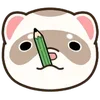 ✨ Эмодзи «Хорьки - эмоджи с миленькими хорёчками» для Telegram