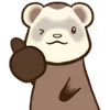 ✨ Эмодзи «Хорьки - эмоджи с миленькими хорёчками» для Telegram