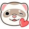 ✨ Эмодзи «Хорьки - эмоджи с миленькими хорёчками» для Telegram