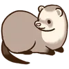✨ Эмодзи «Хорьки - эмоджи с миленькими хорёчками» для Telegram