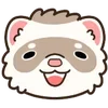 ✨ Эмодзи «Хорьки - эмоджи с миленькими хорёчками» для Telegram