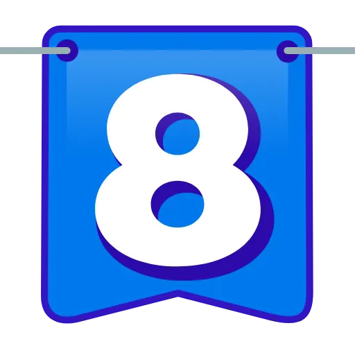 8️⃣ Эмодзи «Флаг Лента» для Telegram