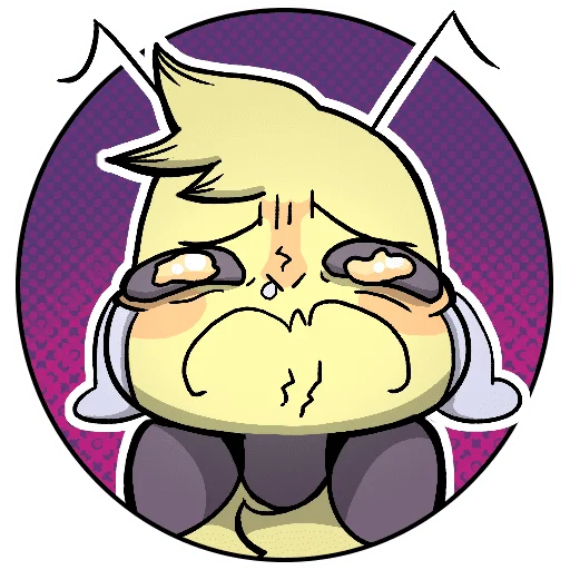 😭 Стикер «Ffroggie_frog Пчёлка Маркиз» для Telegram