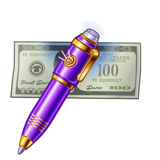 🎁 Стикер «Fine Pen - стикеры из нфт подарков тг» для Telegram