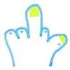 🖕 Эмодзи «Finger Doodles - рисованные эмодзи» для Telegram