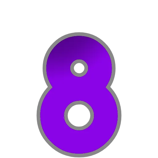 8️⃣ Эмодзи «PURPLE - фиолетовые анимированные буквы» для Telegram