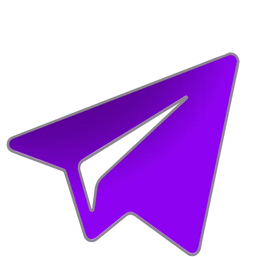 Стикерпак PURPLE - фиолетовые анимированные буквы для Telegram