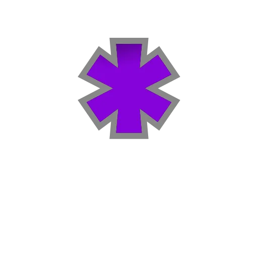 ✳️ Эмодзи «PURPLE - фиолетовые анимированные буквы» для Telegram
