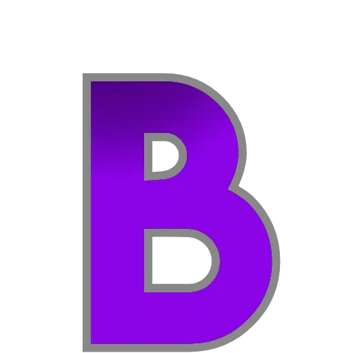 👾 Эмодзи «PURPLE - фиолетовые анимированные буквы» для Telegram