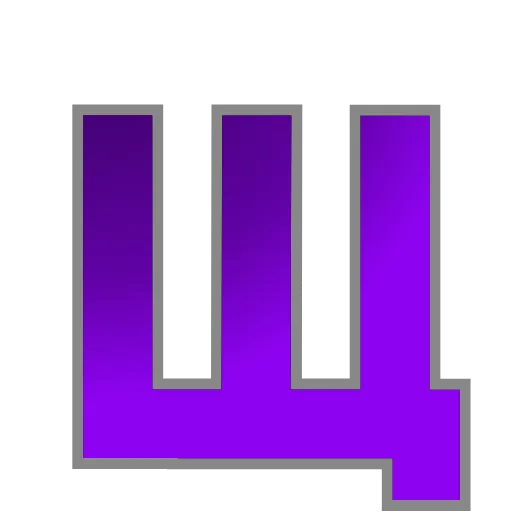 👾 Эмодзи «PURPLE - фиолетовые анимированные буквы» для Telegram