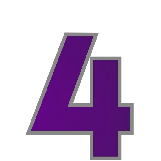 4️⃣ Эмодзи «PURPLE - фиолетовые анимированные буквы» для Telegram