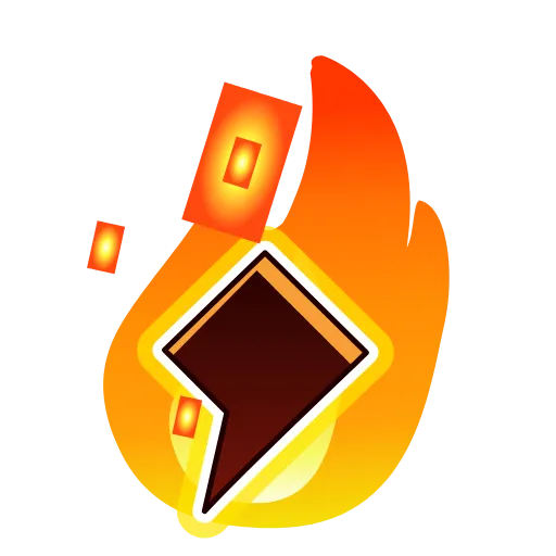 🔤 Эмодзи «Fire Font Emoji» для Telegram