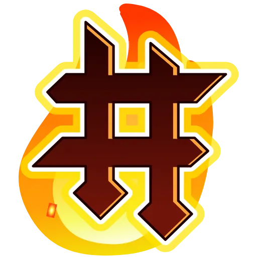 🔤 Эмодзи «Fire Font Emoji» для Telegram