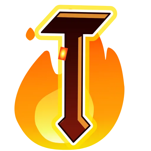 🔤 Эмодзи «Fire Font Emoji» для Telegram