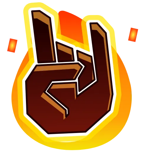 🤘 Эмодзи «Fire Font Emoji» для Telegram