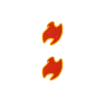 🤩 Эмодзи «Fireline font» для Telegram