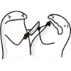 😠 Эмодзи «Flork» для Telegram