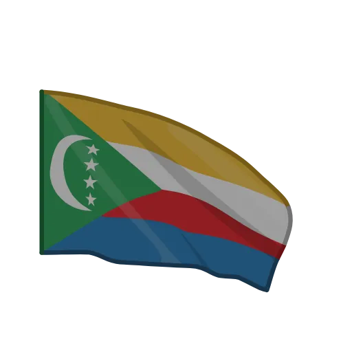 🇰🇲 Эмодзи «🏳 Анимированный набор эмоджи с флагами» для Telegram