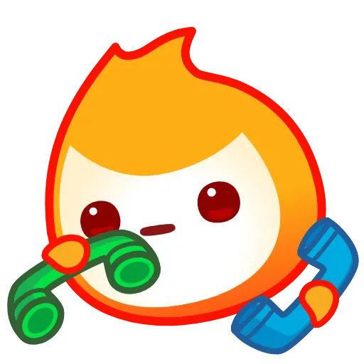 📞 Стикер «Flame» для Telegram