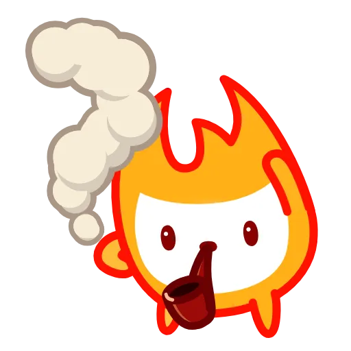 🤔 Эмодзи «Маленький Огонёк» для Telegram