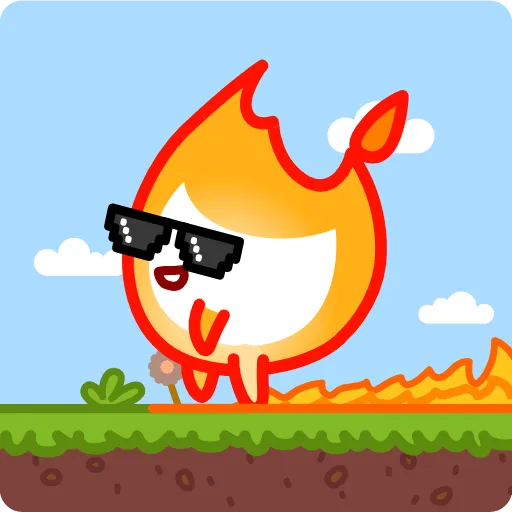 😎 Эмодзи «Маленький Огонёк» для Telegram