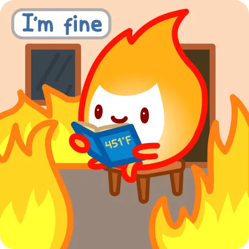 😬 Эмодзи «Маленький Огонёк» для Telegram