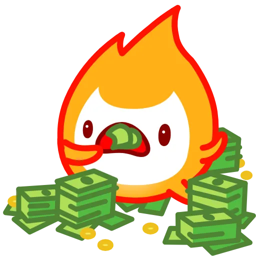 💸 Эмодзи «Маленький Огонёк» для Telegram