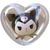 🖤 Эмодзи «3D #cute #girl #color #black #white» для Telegram