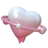 🤍 Эмодзи «3D #cute #girl #color #black #white» для Telegram