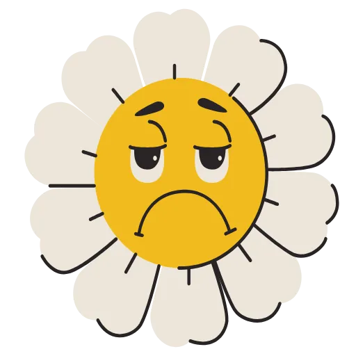 ☹️ Эмодзи «ϝⳑⲟⲱⲉʀ» для Telegram