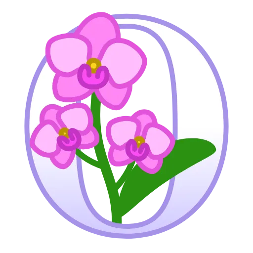 🔤 Эмодзи «Весенние буквы - английские и цифры» для Telegram