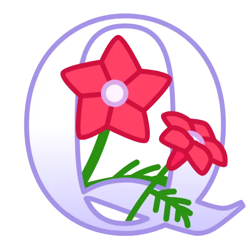 🔤 Эмодзи «Весенние буквы - английские и цифры» для Telegram