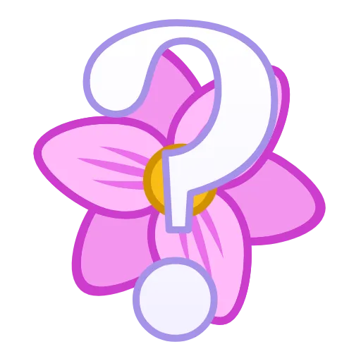 ❔ Эмодзи «Весенние буквы - английские и цифры» для Telegram