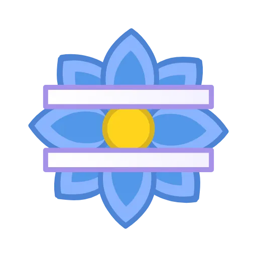 🟰 Эмодзи «Весенние буквы - английские и цифры» для Telegram