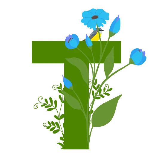 🕊️ Эмодзи «Flowers Spring Letters» для Telegram