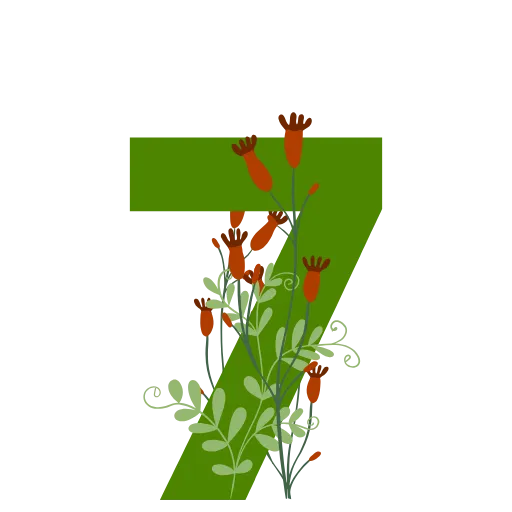 7️⃣ Эмодзи «Flowers Spring Letters» для Telegram