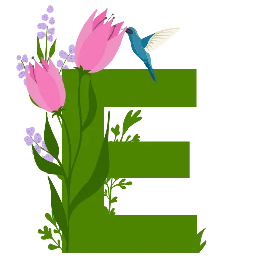 🌷 Эмодзи «Flowers Spring Letters» для Telegram