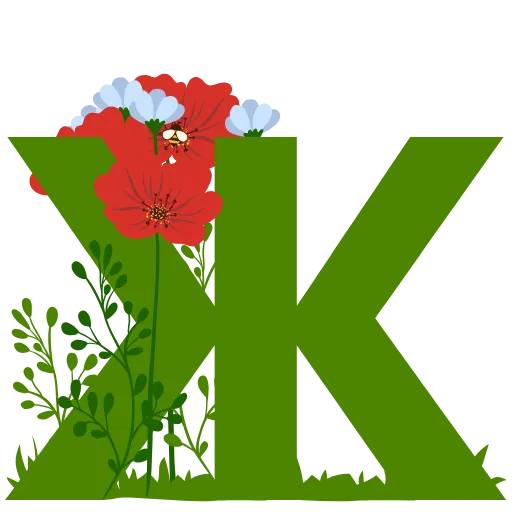 🌺 Эмодзи «Flowers Spring Letters» для Telegram