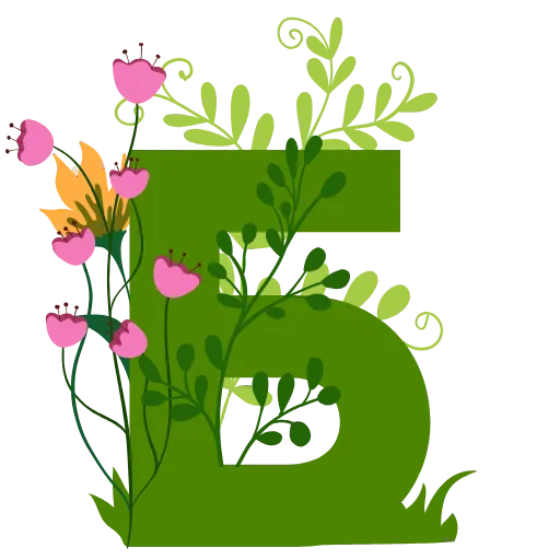 🌺 Эмодзи «Flowers Spring Letters» для Telegram