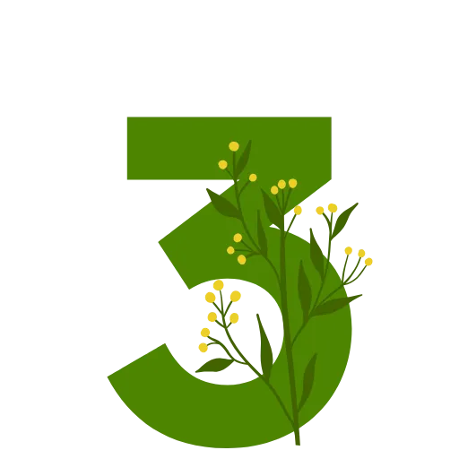 3️⃣ Эмодзи «Flowers Spring Letters» для Telegram