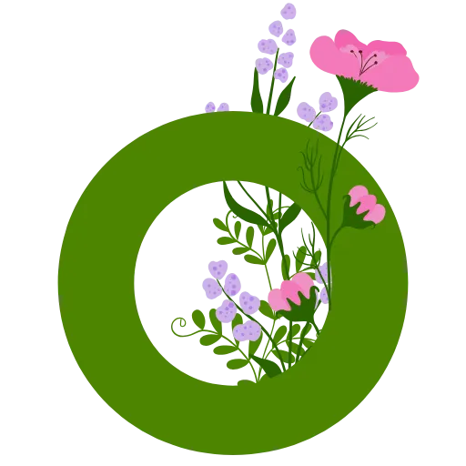 🌸 Эмодзи «Flowers Spring Letters» для Telegram