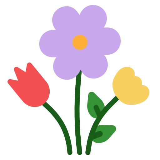 🤩 Эмодзи «Цветочки» для Telegram