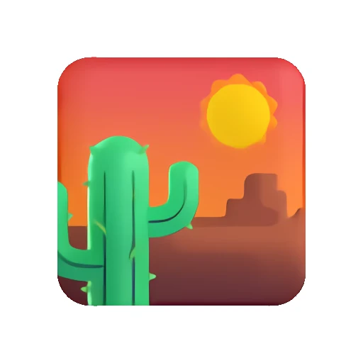 🏜️ Стикер «Fluent Emoji» для Telegram