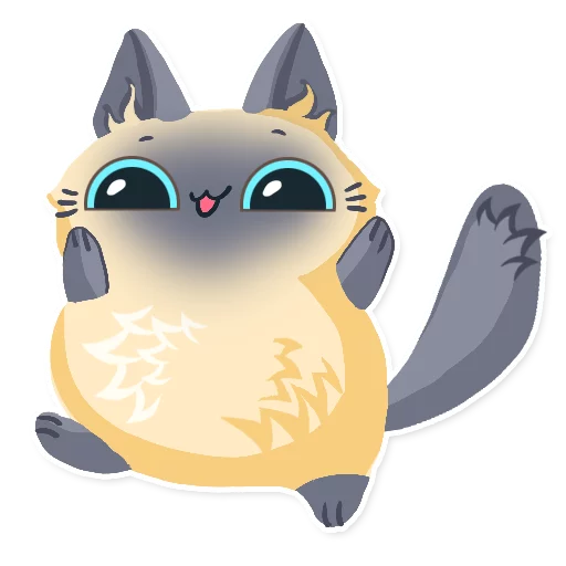 Стикерпак Cute fluffy Simi для Telegram — скачать