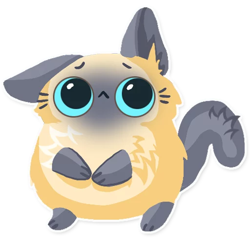 😔 Стикер «Cute fluffy Simi» для Telegram
