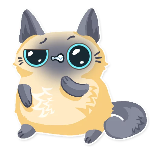 😁 Стикер «Cute fluffy Simi» для Telegram