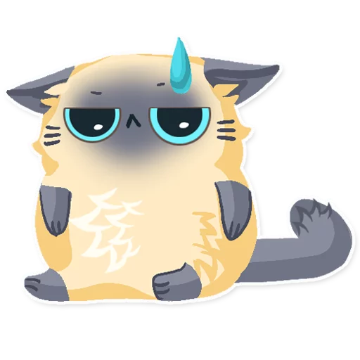 😕 Стикер «Cute fluffy Simi» для Telegram