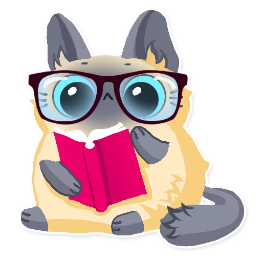 👓 Стикер «Cute fluffy Simi» для Telegram
