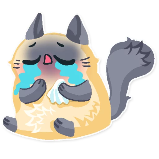 😭 Стикер «Cute fluffy Simi» для Telegram