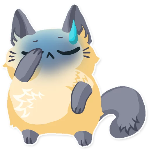 😁 Стикер «Cute fluffy Simi» для Telegram